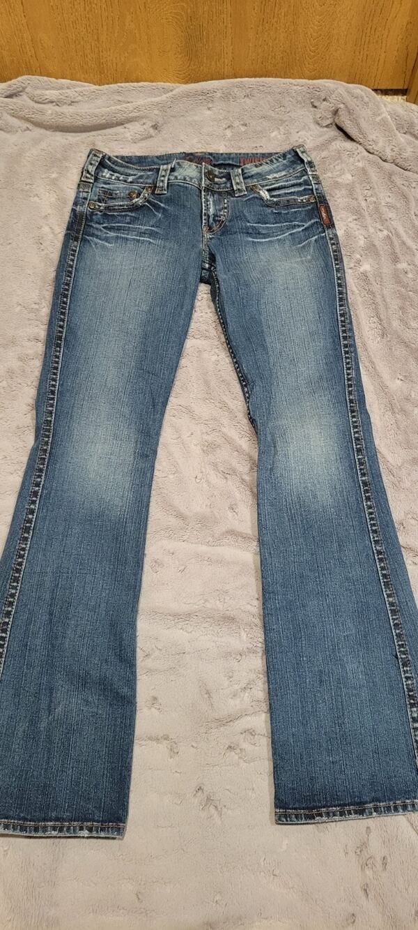 Silver Jeans Twisted Bootcut Jeans Womens 27x33 Y2K Western Cowgirl Long Inseam